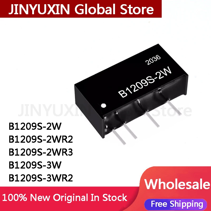 5Pcs B1209S-2W B1209S-2WR2 B1209S-2WR3 B1209S-3W B1209S-3WR2 B1209S 2W 2WR2 2WR3 3W 3WR2 DC-DC power module 12V to 9V