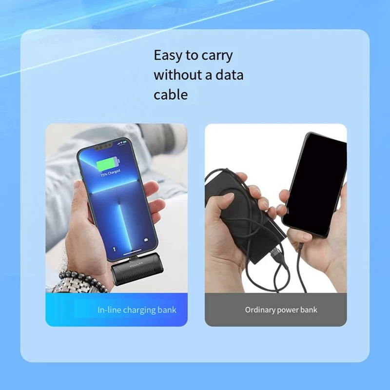 KUULAA قوة البنك 4500Mah قوة البنك شاحن محمول آيفون 12 13 14 Xiaomi مزيج أضعاف سامسونج الطاقة الاحتياطية