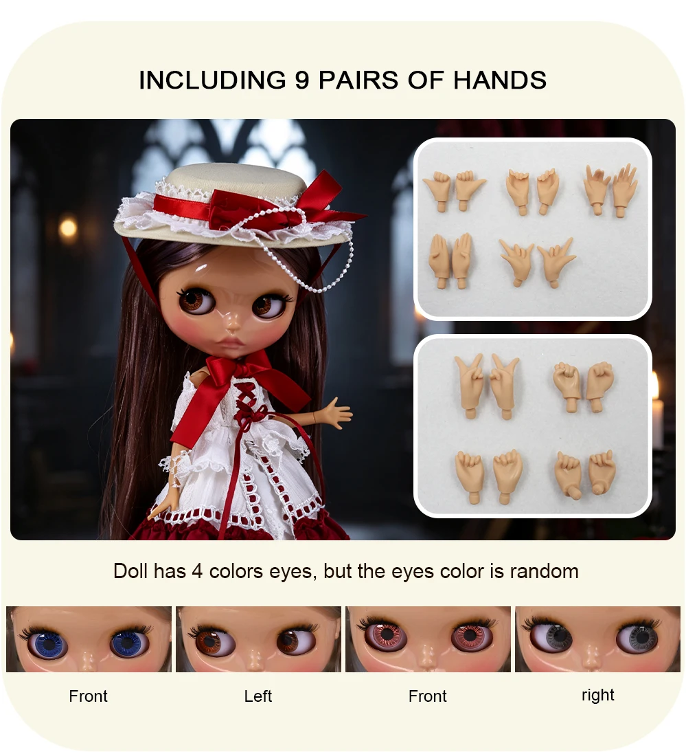 ICY DBS Blyth Puppe BJD Gelenkige Puppe mit Gebräunter Haut Set 1/6 Maßstab 30 cm Mädchen Geschenk Anime SD – Detail 3