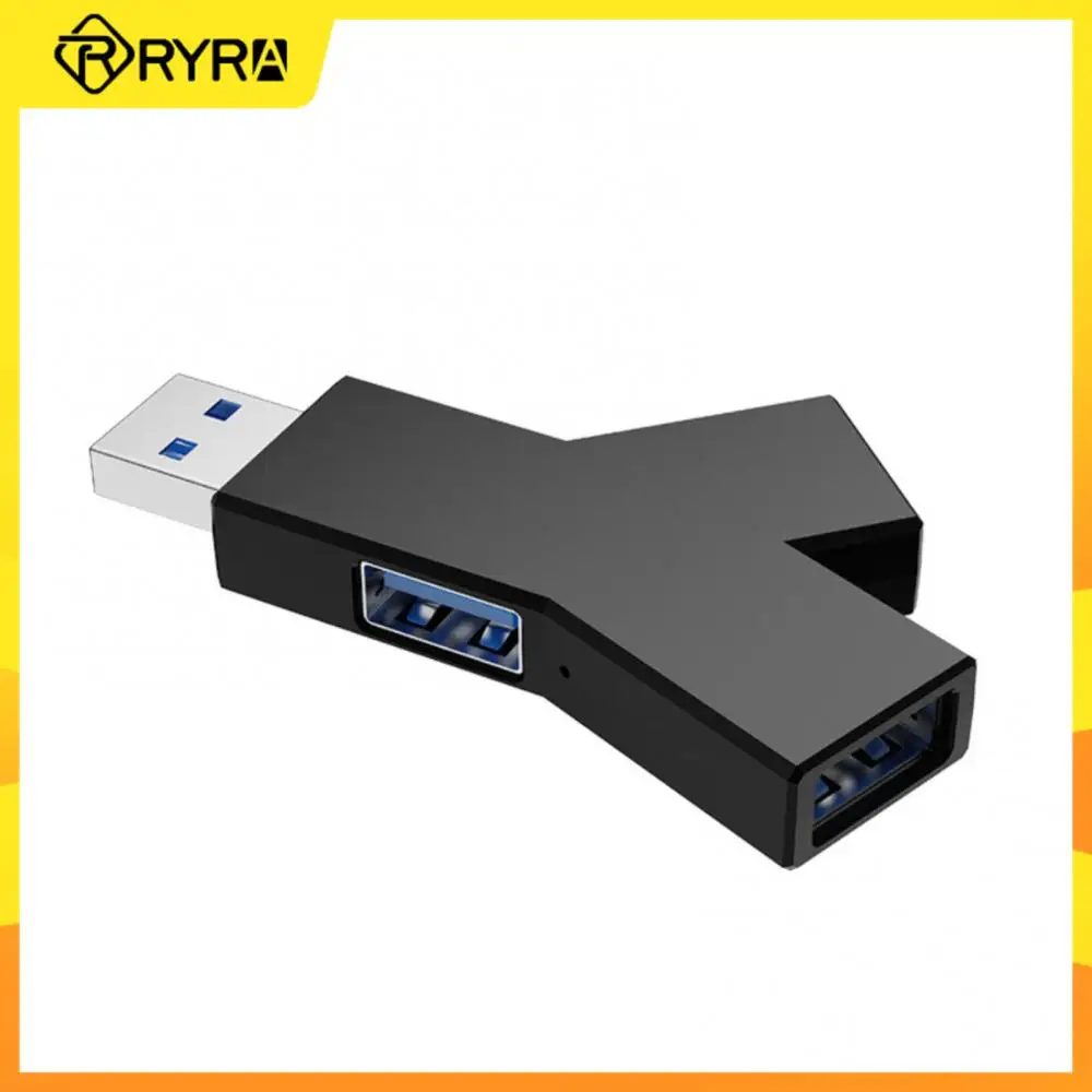 Ryra Usb 3.0 Hub Usb 2.0 Mini Y-Vormige 3-In-1 USB-C Hub Multi Usb Splitter hub Gebruik Power Adapter Extender Voor Pc Computer Laptop