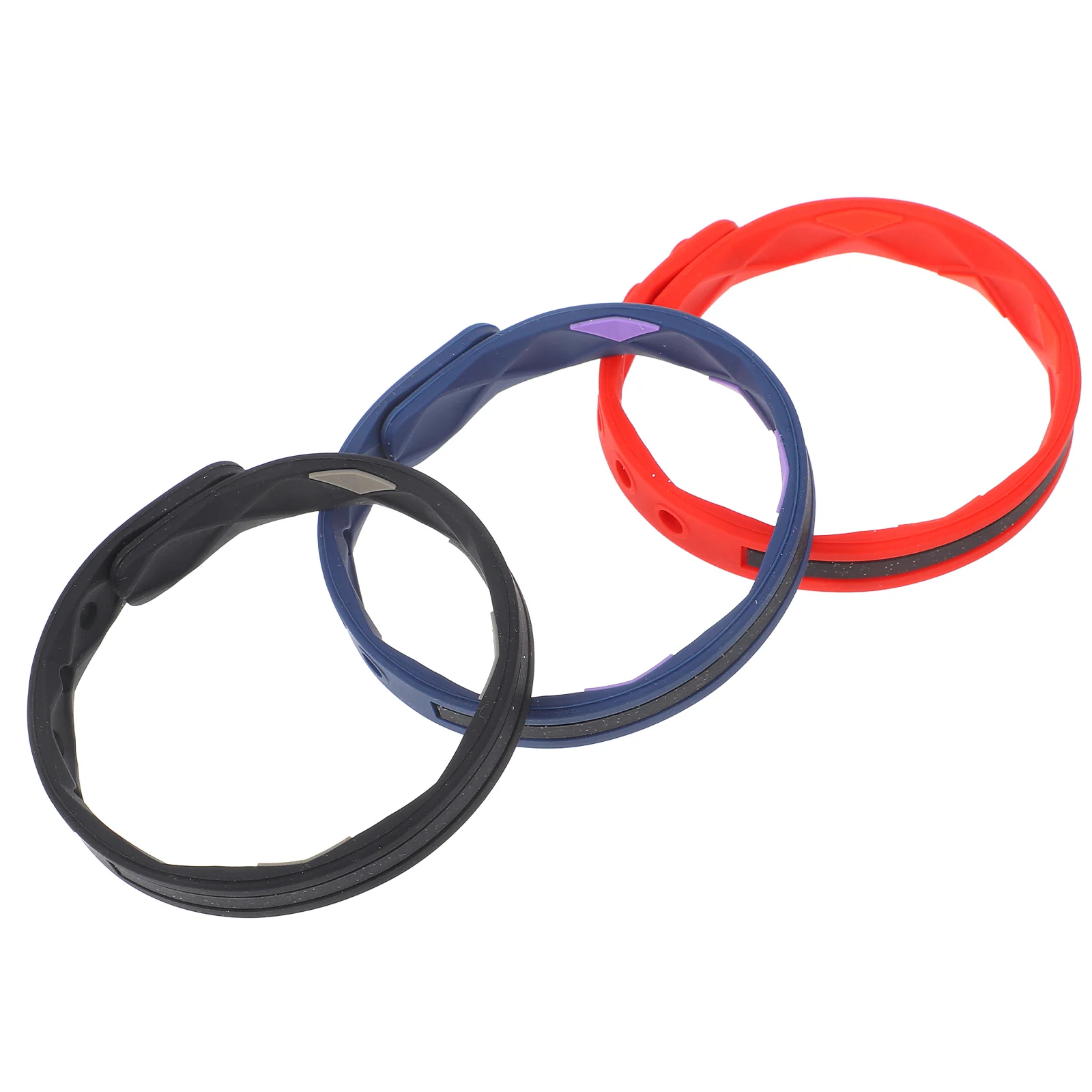 

3pcs Sports Exercise Wristband Silicone Bracelet Wristband for Exercise Sports Fitness Electric Balance Straps Gifts