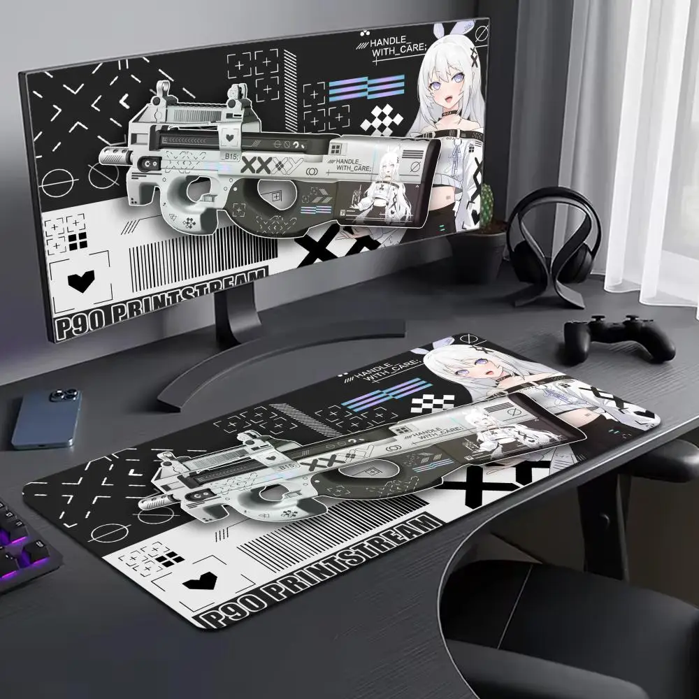 

Anime Girl Mouse Pads PrintStream Gaming Mouse Pad Large Computer Mouse Pad XXL Pc Gamer Non-slip Deskmat Mousepad Keyboard