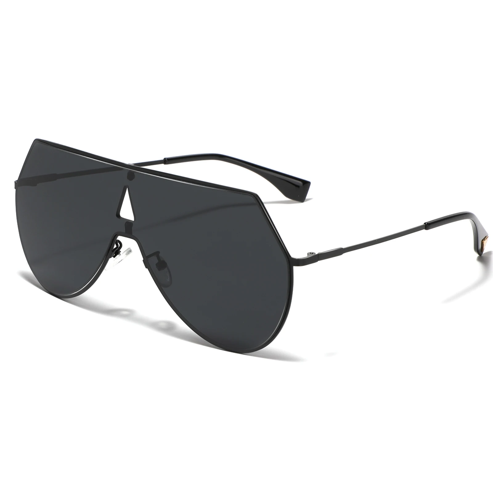نظارات شمسية ريترو بايلوت للنساء والرجال بتصميم دائري كلاسيكي، عدسة مسطحة من قطعة واحدة للحماية من الأشعة فوق البنفسجية