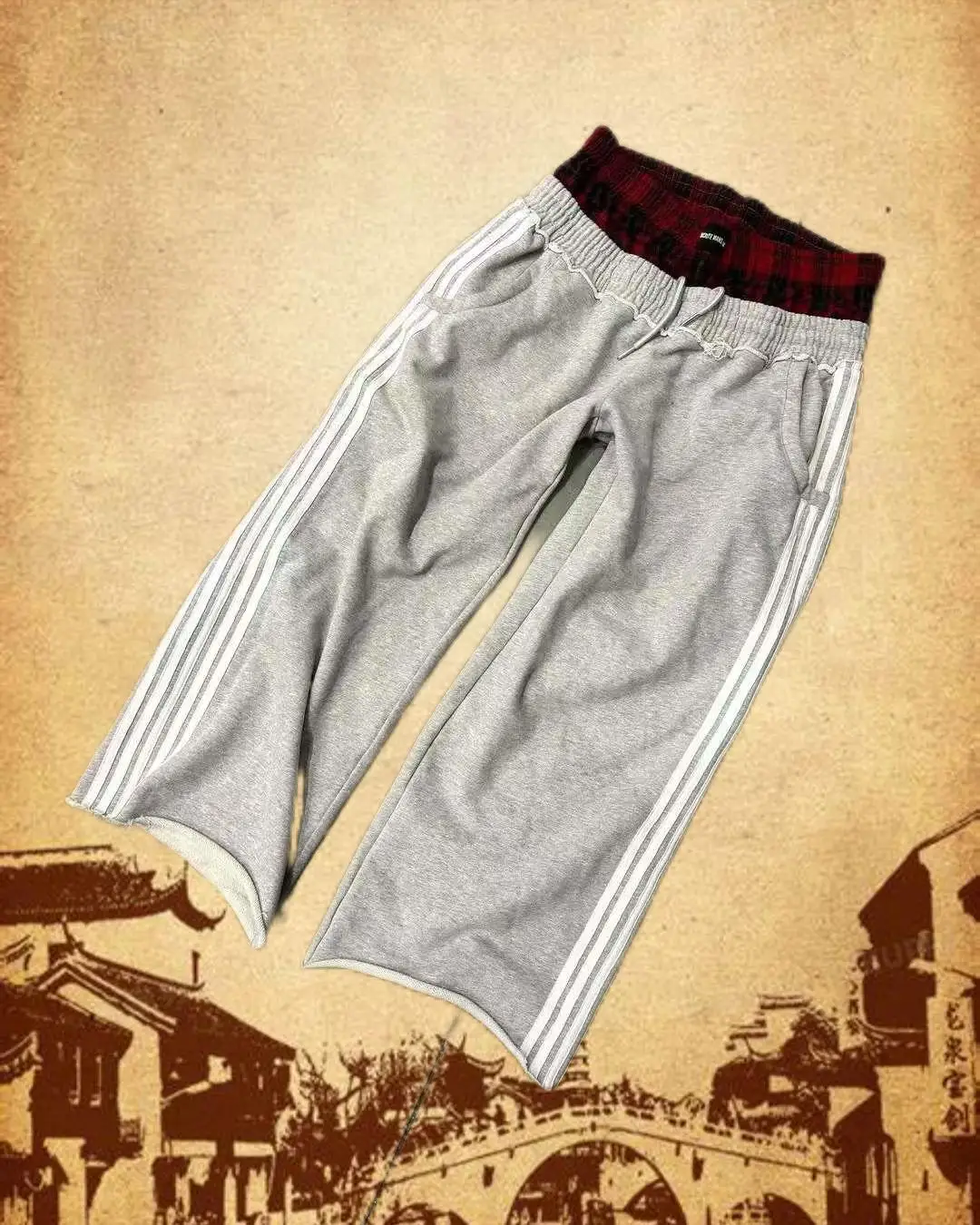 Y2k-pantalones de chándal para deportes al aire libre, pantalón de pierna ancha, informal, holgado, protección solar, para verano, 2024