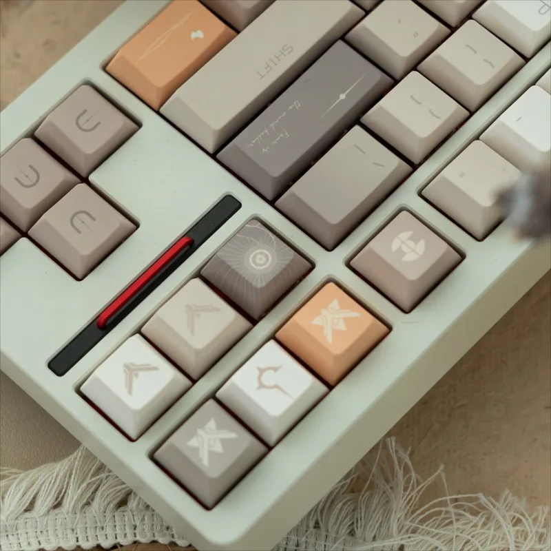 Retro Dune Theme Keycaps PBT Sublimation 142 Key Cherry Profile Customized Keycaps Gaming Mechanical Keyboard Accessories Gifts