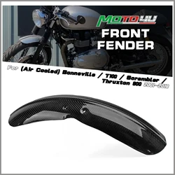 For Triumph Bonneville T100 Scrambler Thruxton 900 2001-2016 Carbon Fiber Motorcycle Front Fender Mudguard Mud Guard Protector