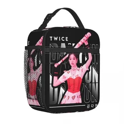 Lunch Boxes Kim Dahyun Twice Accessories Korea Kpop Lunch Food Box New Arrival Cooler Thermal Lunch Box For School