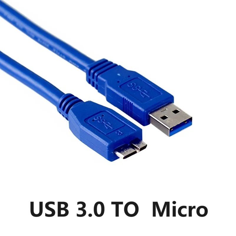 5m 3m 1m USB 3.0 T to Micro Cable Hard Drive External Cable Fast Data Sync Cord Cable for Samsung Hard Disk Micro B USB3.0 Cable