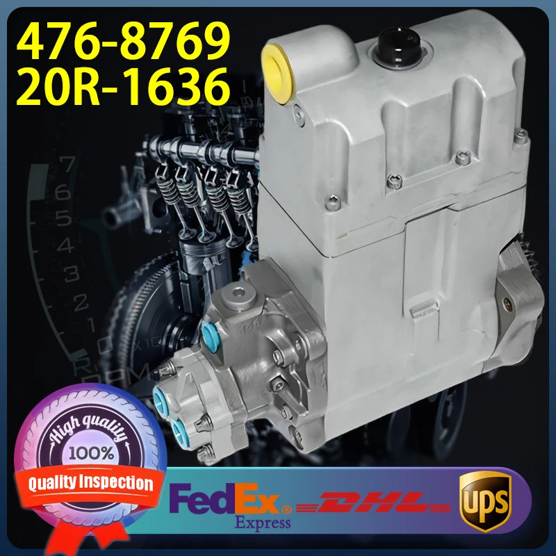 

476-8769 20R-1636 Common Rail Fuel Injection Pump 4768769 20R1636 for Caterpillar CAT Engine C9 Tractor 586C 637G 637E D6R D7R