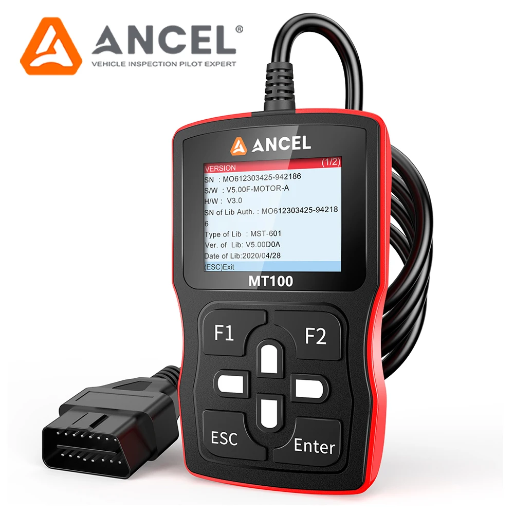 ANCEL MT100 Motorcycle Coder Reader Scanner Tool for Engine ABS System Motor Diagnostic Tools For YAMAHA /HONDA/SUZUKI