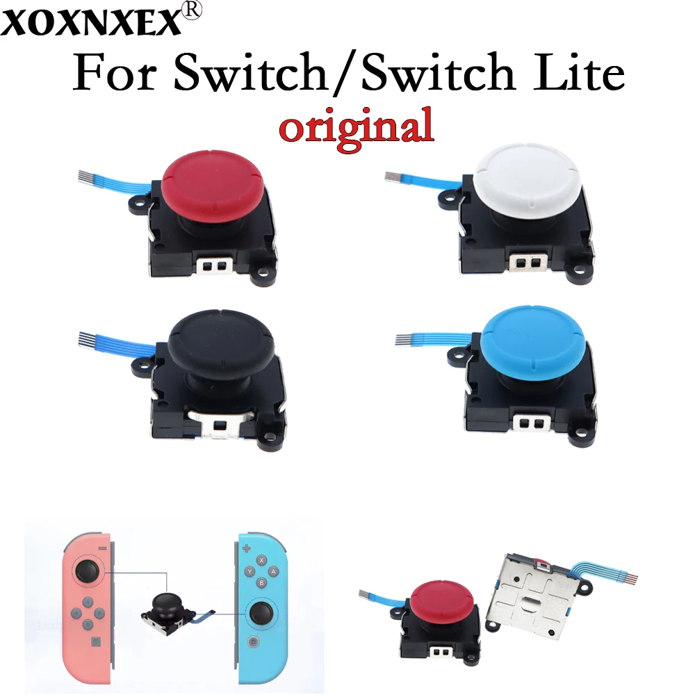 1/2 Piezas de Repuesto Originales, Joystick Analógico 3D, Palanca de Mando para Switch/Switch Lite, Módulo Sensor de Reparación para Controlador Joycon