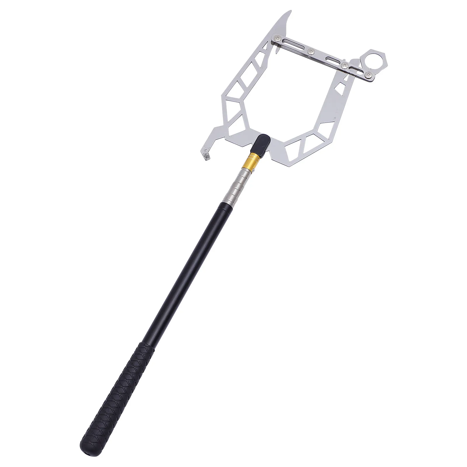 1Set Telescopic Boat Hook Stainless Steel Portable Adjustable Tie Rope Hook Telescoping Pole Long Reach 14M Marine Dock Mooring