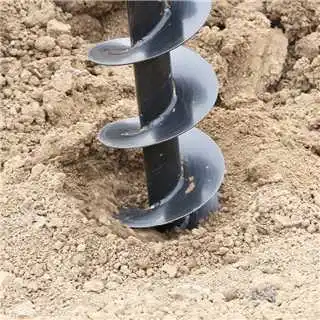 Trado de metal com haste de broca removível de 60 polegadas/1500 mm - Acessório hidráulico para miniescavadeiras de 1 tonelada