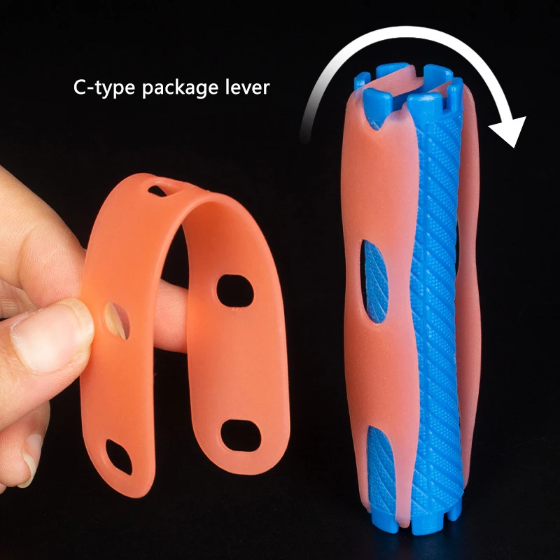 10Pcs Pink/Blue Perm Silicone Band Heat Resistant Traceless Digital Cold Rods Elastic Rubber Band Hair Rings Styling Tools`~