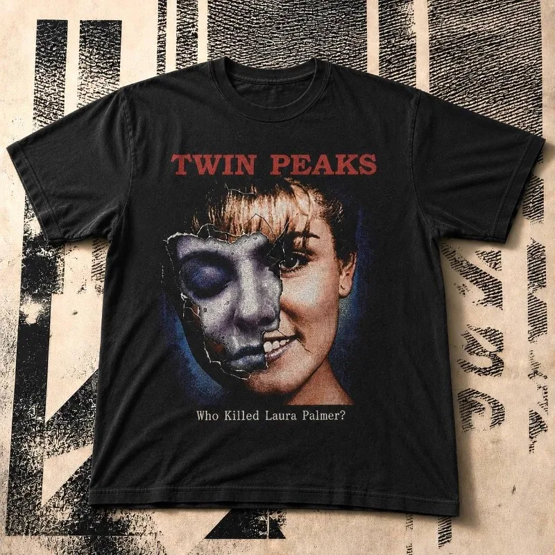 Twin Peaks Laura Palmer 90s Pattern T-shirt Summer New Style Unisex High Street T-shirt