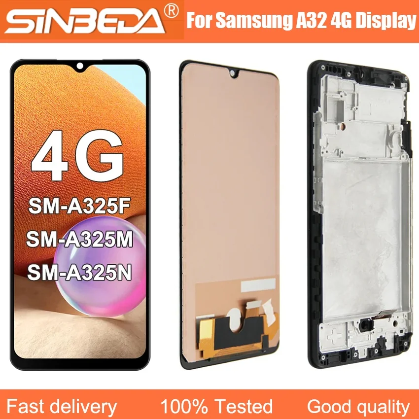 OLED Quality For Samsung A32 LCD Display Touch Screen Digitizer Assembly 4G For Samsung A32 4G LCD A325 A325F A325F/DS Display