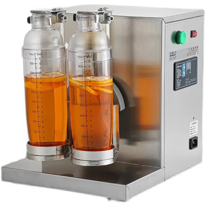 New stainless steel bubble tea shaker, easy to operate CE certified 220V with timer 2L capacity