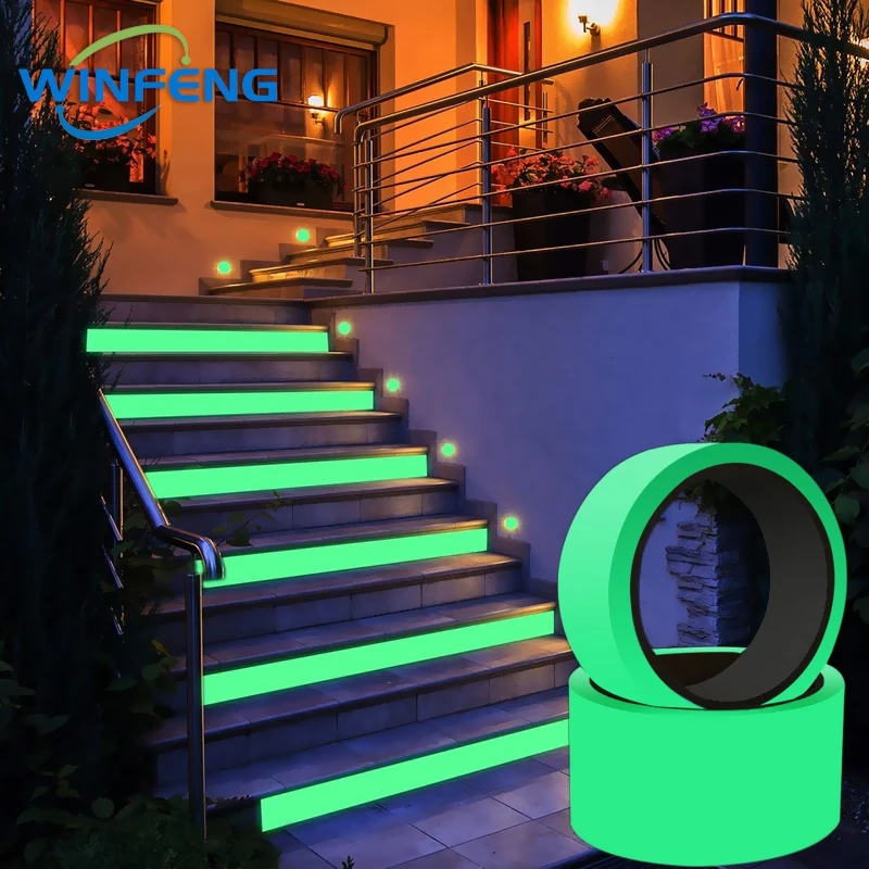 1/2/5Pcs Luminous Tape Fluorescent Night Self-adhesive Glow In Dark Sticker Safety Security Home Decoration Stairs Warning Tapes