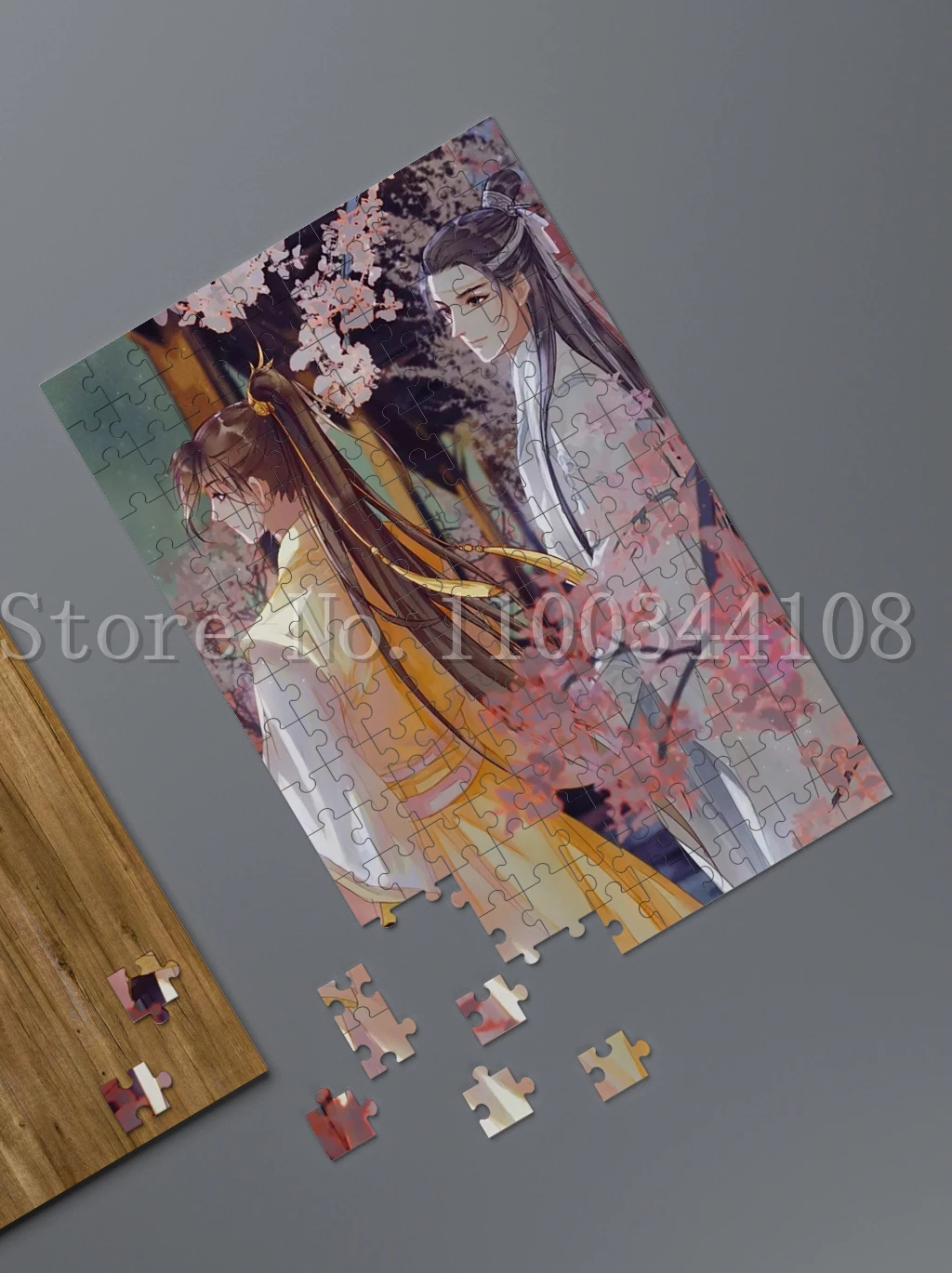 Modaozushi Anime Jigsaw Puzzles Wei Wuxian e Lan Wangji 300/500/1000 Pezzi Puzzle in Legno per Adulti Gioco di Antistress Giocattoli