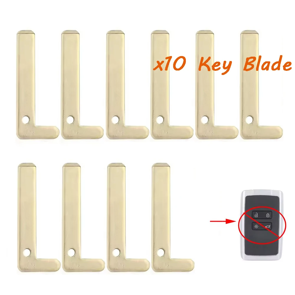 

10 шт., пустой лезвие дистанционного ключа для Renault vEspace 5 Kadjar Megane 4 Talisman Captur Duster Koleos Scenic Clio5 Zoe2 Koleos