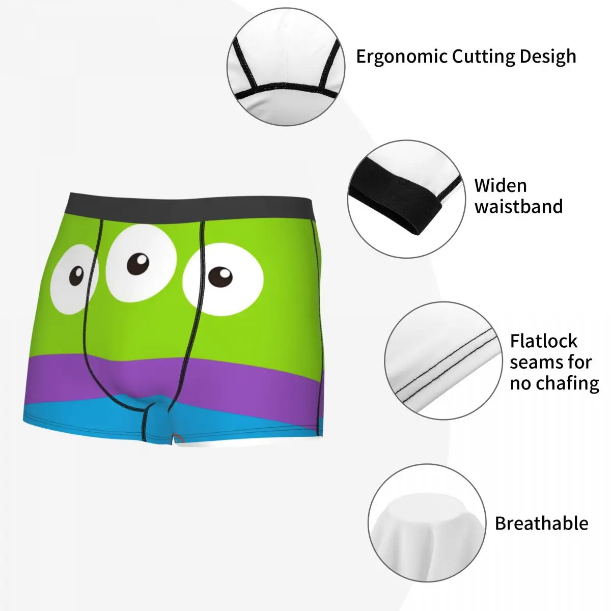 Custom Toy Story Cartoon Boxer Shorts For Homme 3D Printed Underwear Panties Briefs Breathable Underpants