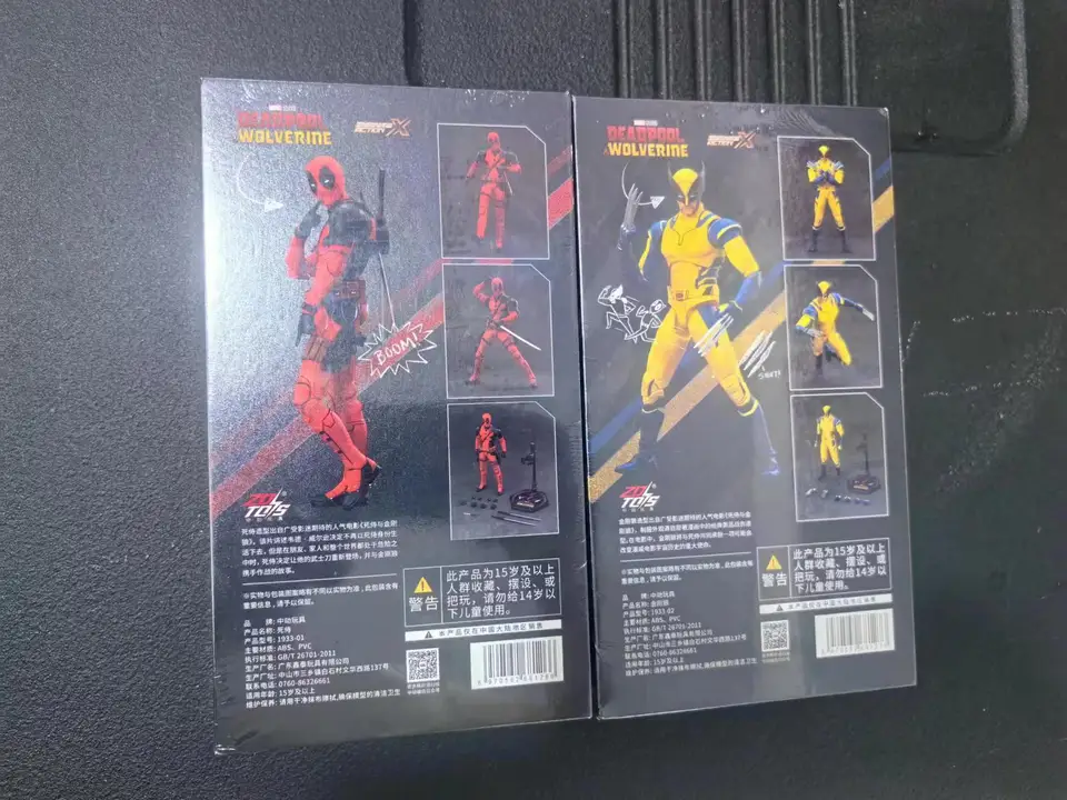 ZD-X-menデッドプールとウルヴァリンの関節式PVCフィギュア,オリジナル
