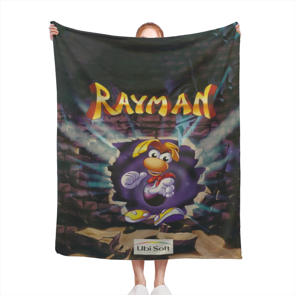 New-Arrive-Cartoon-Rayman-Legends-Adventures-Game-Print Comfortable Flanne Blanket Fluffy Soft Bedroom Decor Sofa Blankets