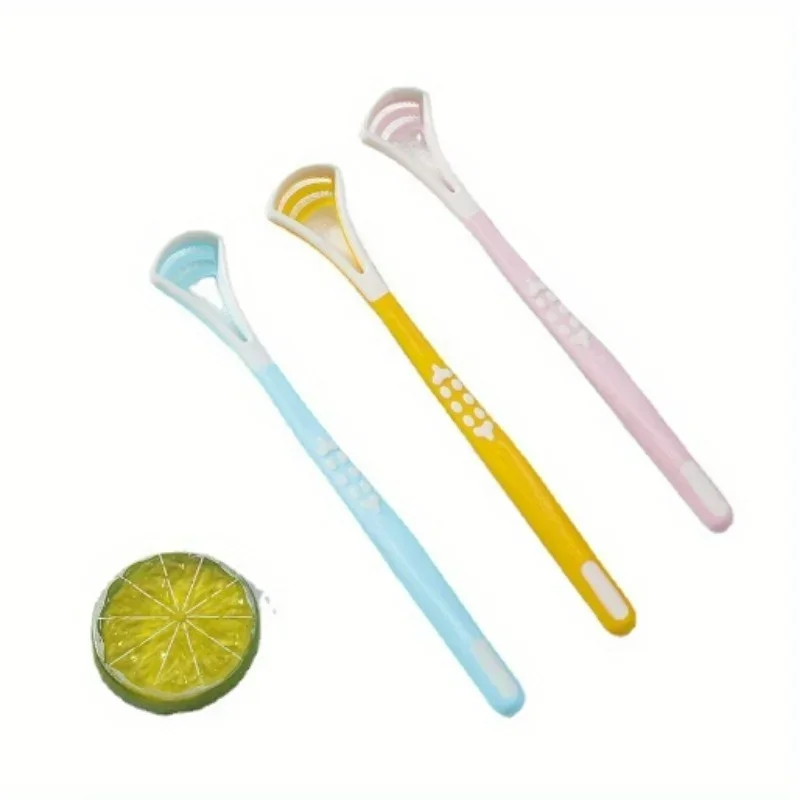 Double effect silicone tongue scraping brush, tongue coating brush, tongue coating cleaning brush, toothbrush, 1 pieces