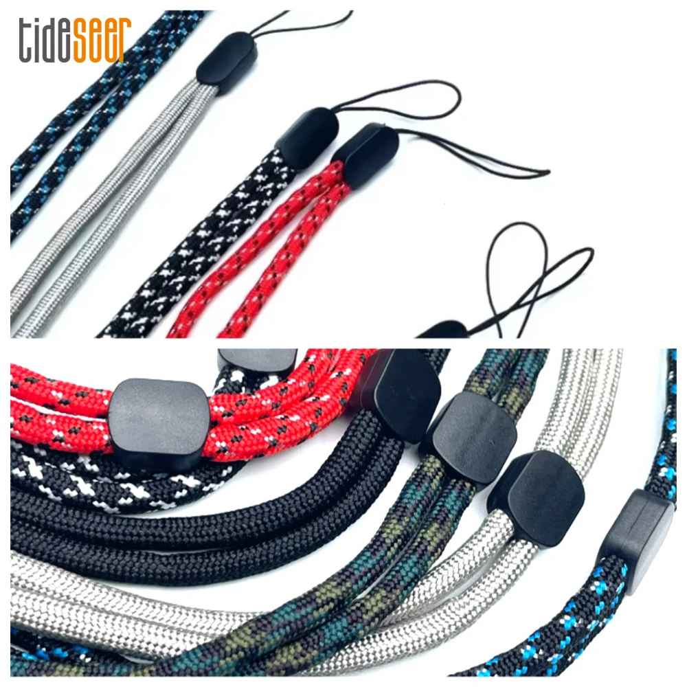 

200pcs Adjustable Long Neck Hanging Strap Office Nylon Lanyard For Mobile Phone ID Name Badge Holder MP3 MP4 Players Keys