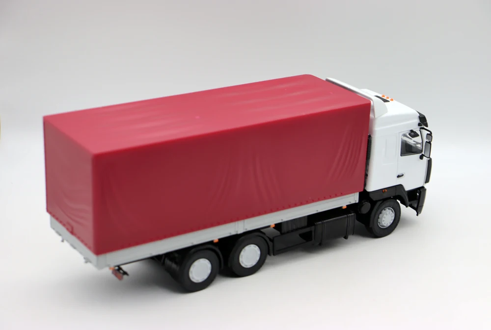 NEW 1/43 MAZ-6312 onboard Truck White Red by URAL AUTOHISTORY Diecast model for collection gift