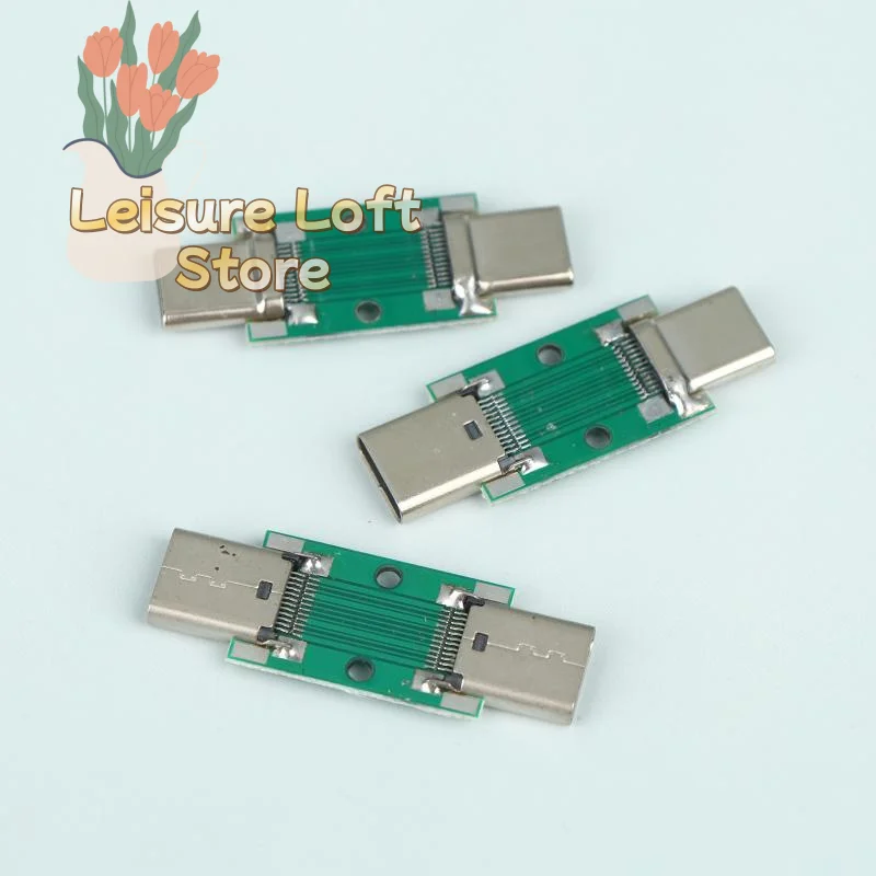USB31 TypeC 24Pin Multifunction Current Test Board Female to Male Adapter for Charger Power Monitor Circuit Debugging Station