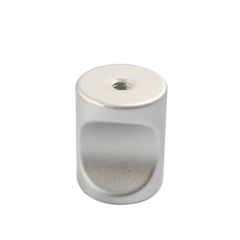 For Aluminum Alloy 18 Cylindrical Handle, Drawer Cabinet Door, Thumb Particles, Handle Notch, Simple Modern Handle
