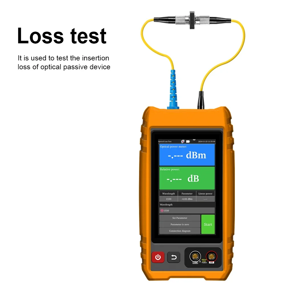 Tahlitech 4 polegadas MOT-33 OTDR Tester Touch Screen Fibra Óptica e Ferramenta de Teste de Cabo de Rede