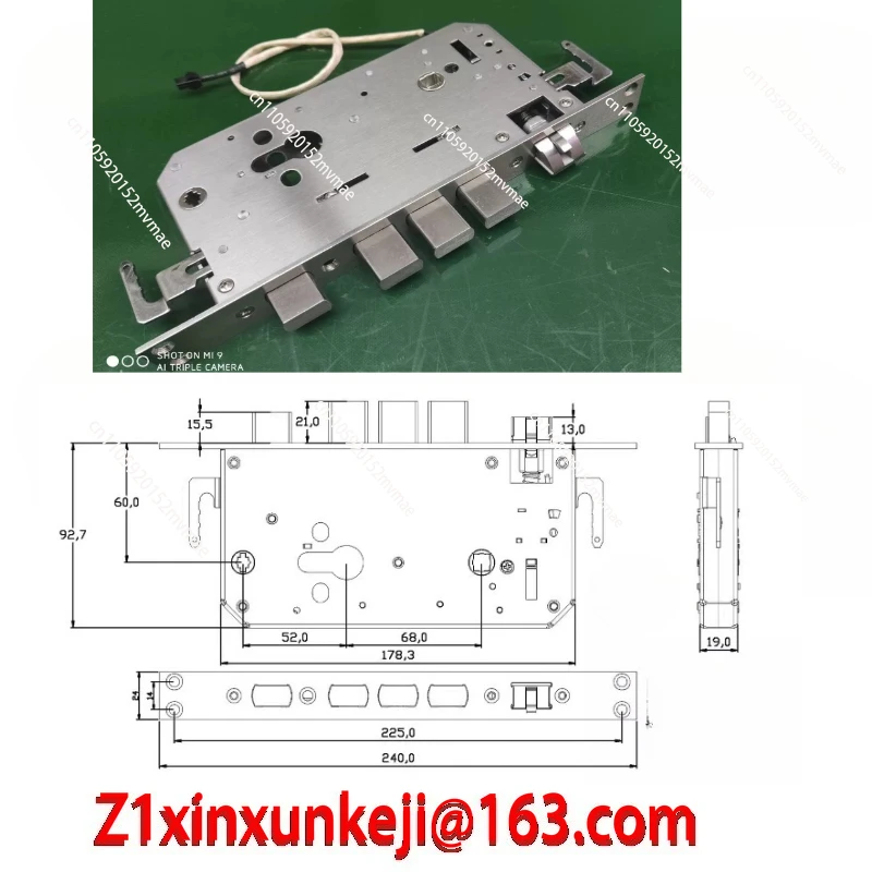 Cerradura Automática de 12V, Cerradura Electrónica Telescópica Automática 6068, Motor de Cerradura Electrónica para Control de Acceso, Cerradura 6068