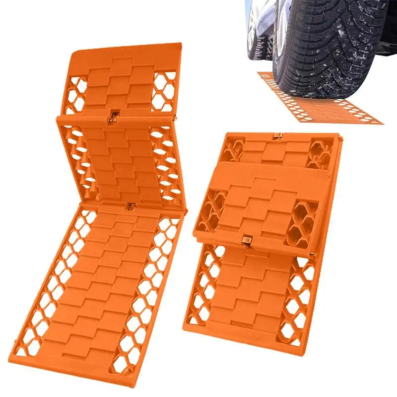 

Snow Traction For Cars All-Weather Auto Traction Mat Tire Grip Aid Recovery Traction Tracks Mat For Offroad Sand Snow Mud Track