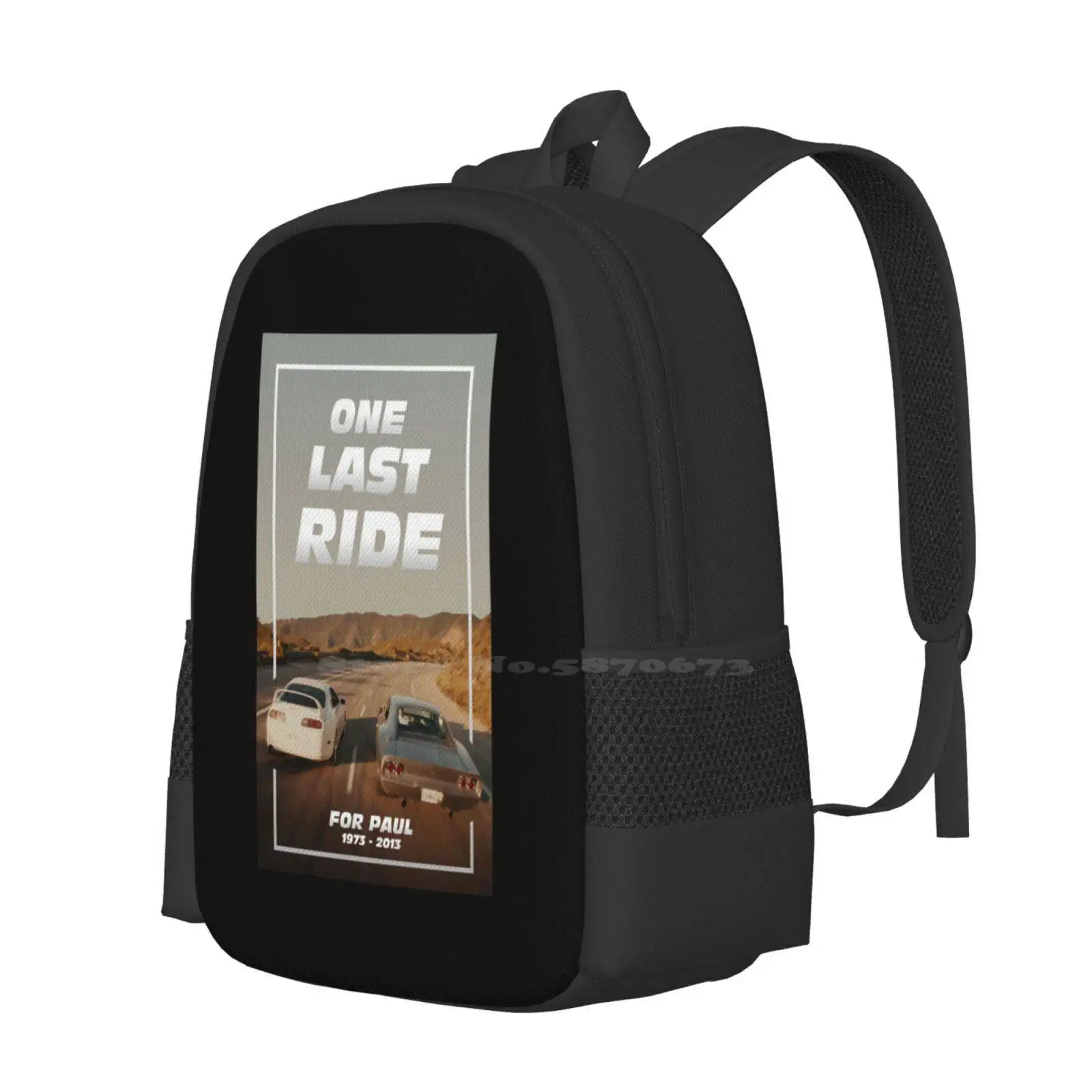 One Last Ride Birthday Gifts School Bags For Teenage Girls Laptop Travel Bags One Last Ride Birthday Fast And Furious Paul