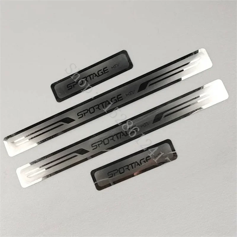 for KIA SPORTAGE 2011 2012-2024 Stickers Threshold Welcome Pedal car Accessories Stainless Steel Door Sill Scuff Plate