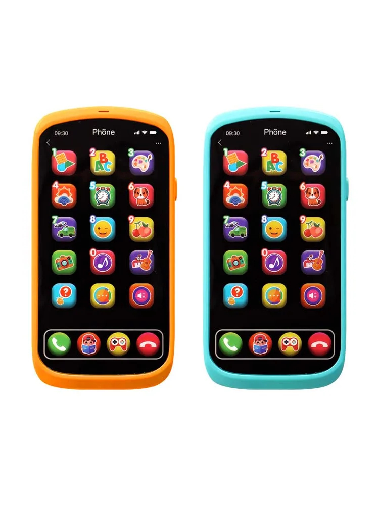 Jouet de téléphone à écran tactile pour enfants, Simulation de téléphone portable, Machine d'apprentissage de l'anglais avec lumière, jouets d'éducation précoce pour garçons et filles