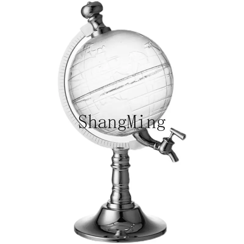 

PYH Brewer Draft Beer Keg Globe Wine Dispenser with Faucet Beer Keg Pour Bar