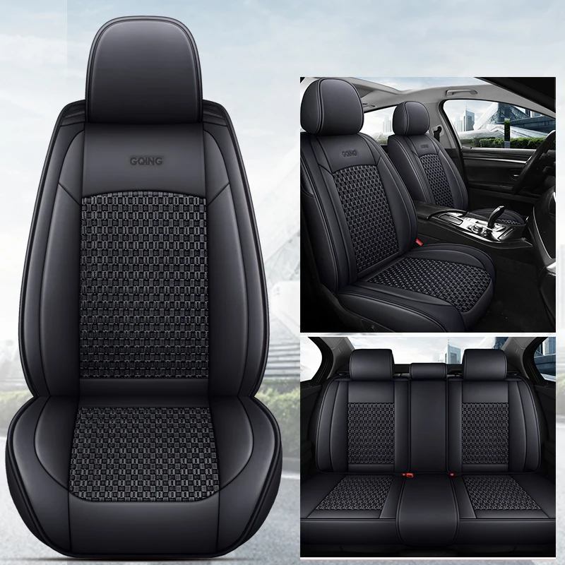 Universal Car Seat Cover For Volvo C40 S40 S60 S80L XC40 XC60 XC70 Auto Accessorie Protetor Car-Styling PU Leather+Ice Silk 차량용품