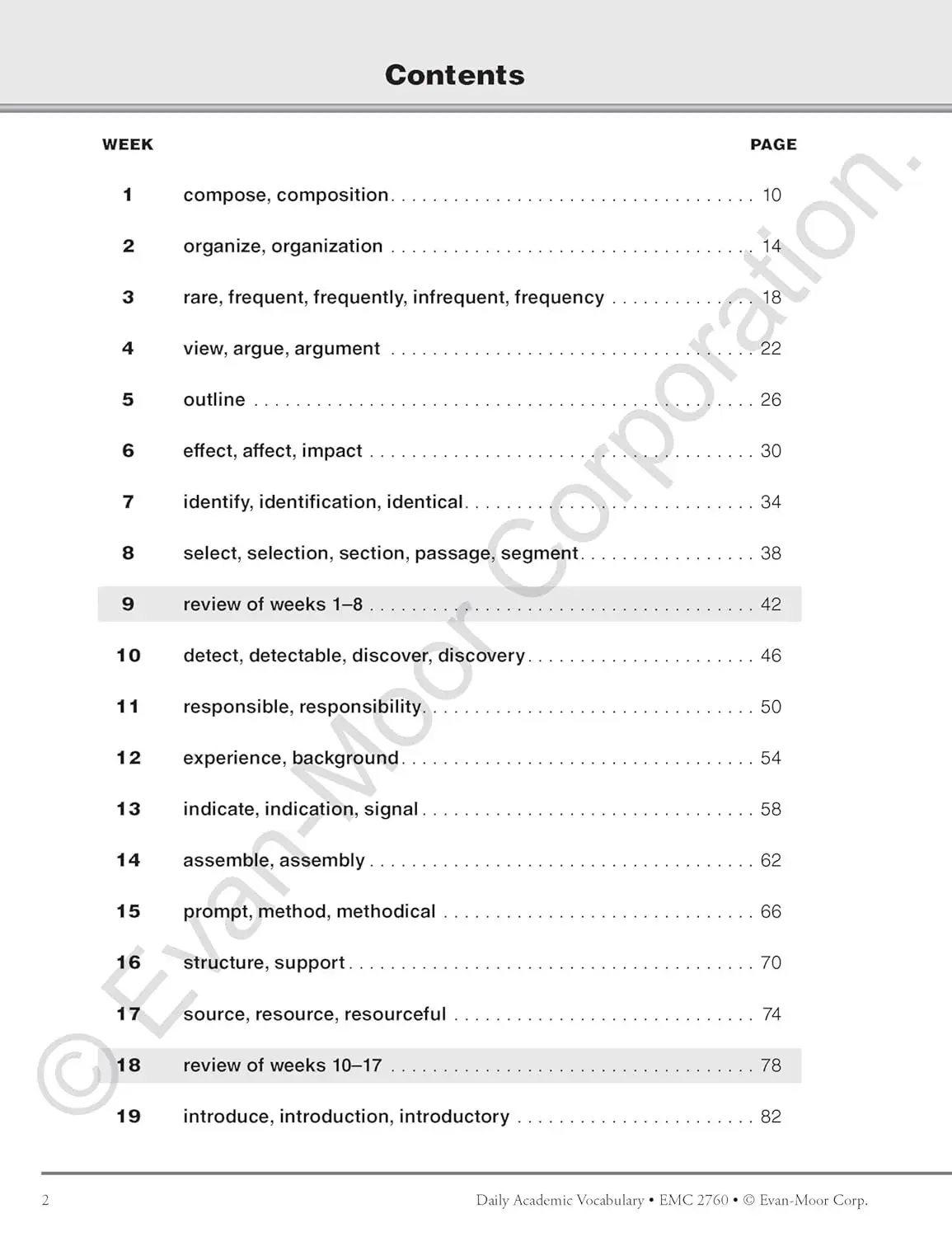 Evan-Moor Daily Academic Vocabulary, Grade 4 TE  Workbook,aged 8 9 10 11, English book 9781596732032