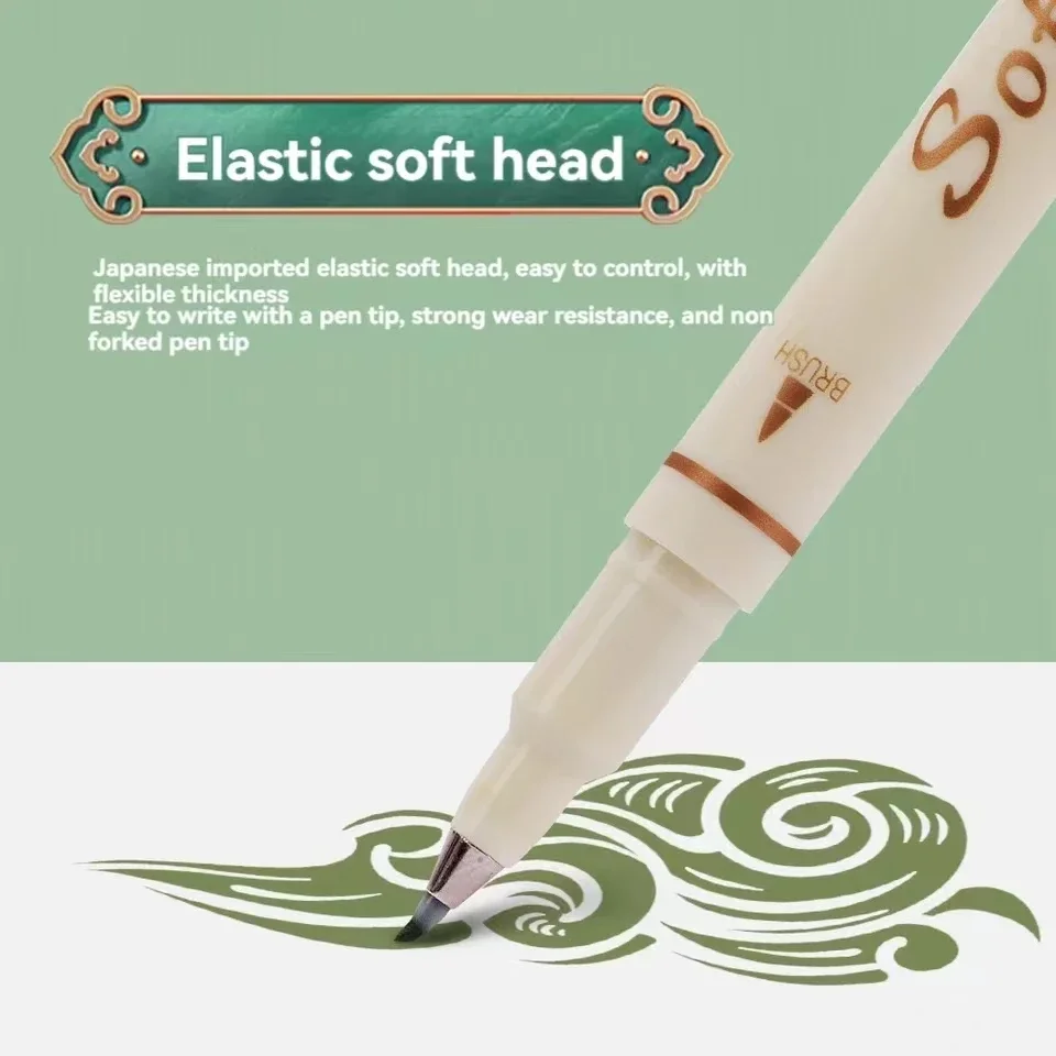 

24/3 Color Vintage Watercolor Lettering Art Marker Drawing Pen Set Multicolor Soft Brush Tip Calligraphy Painting Art Supplies