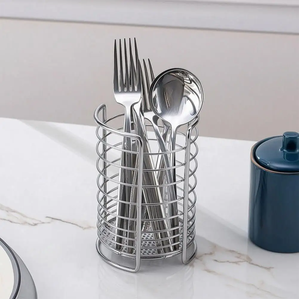 Home Kitchen Utensil Rack Capacity Chopstick Basket with Ventilation Holes Draining Cutlery Container Dining Utensil for Kitchen