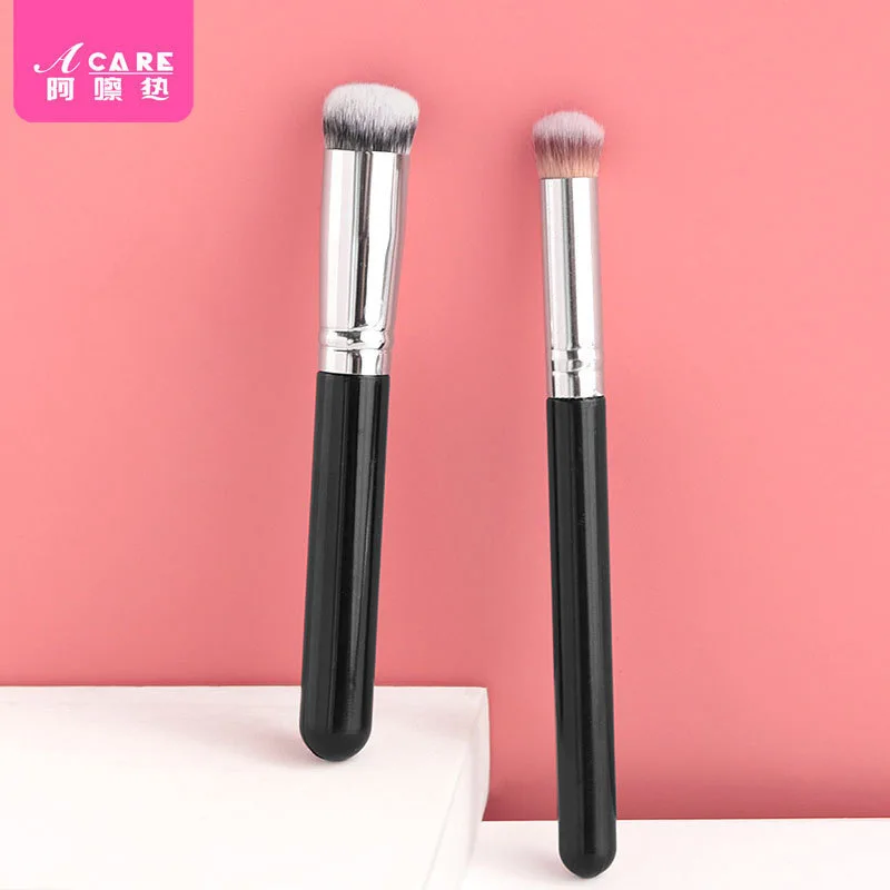 DX01/Foundation Brush/B1PQ0-Round Head Concealer Brush Portable Clothes Novice Soft Hair Makeup Brush Stickers and Skin