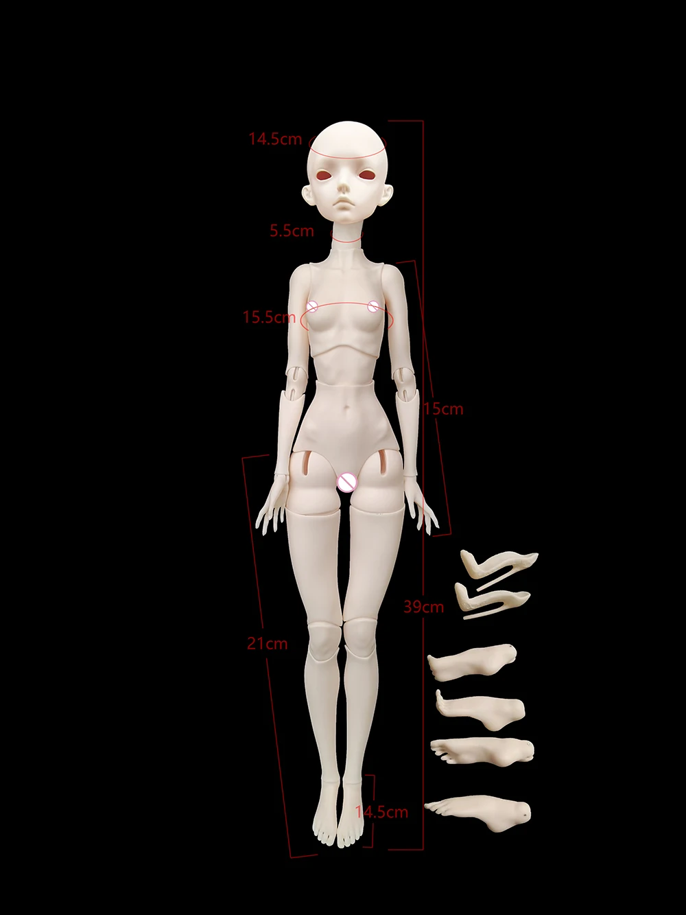BJd1/4 D mei+annati 인형 공동 활동 휴머노이드 인형 수지 장난감 생일 선물 메이크업