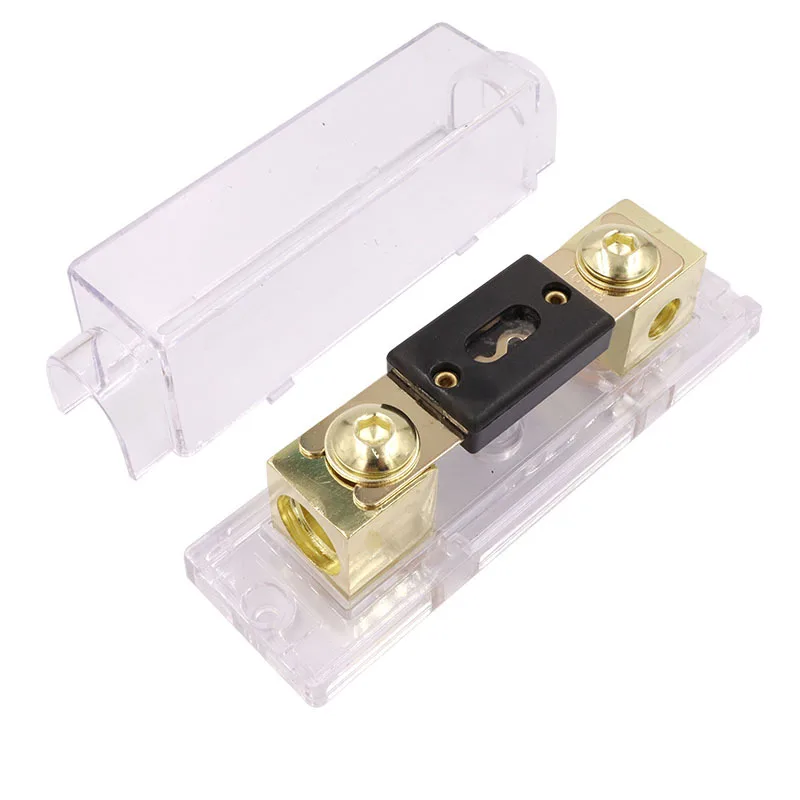 For 0 2 4 AWG Cables ANL Fuse Holder with Electrical Protected Insulating Cover for car Audio Amplifier High Current Application