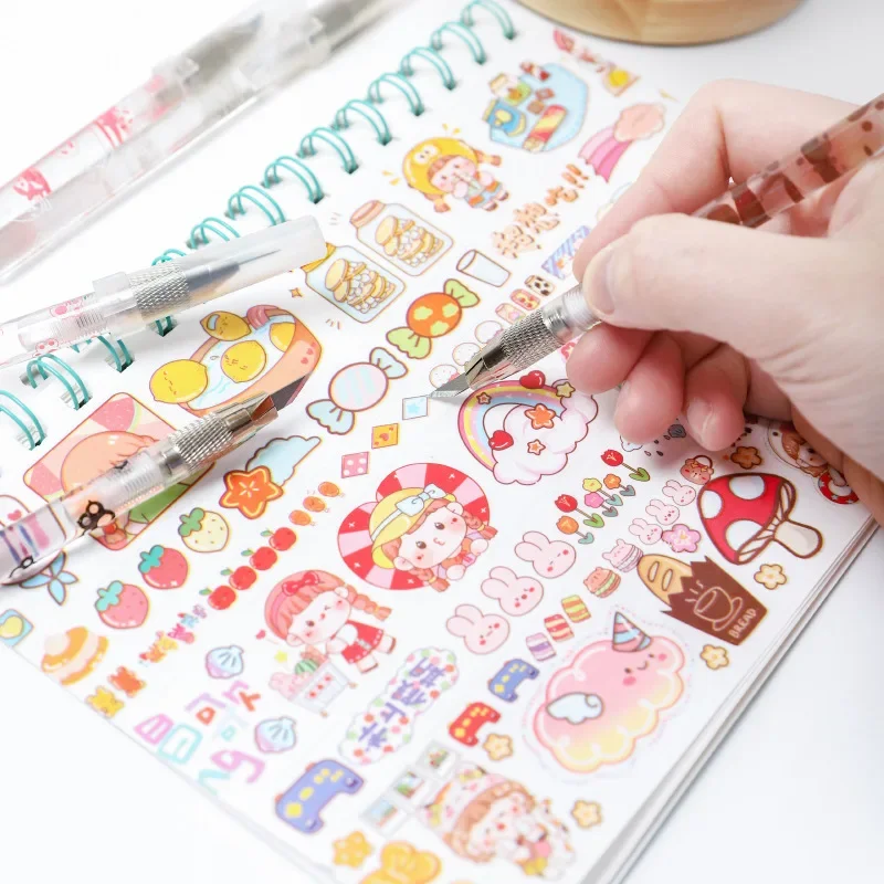 Kawaii Cat Paw Utility Knife, Portable Pen Knife, Box, Envelope Opener, DIY Scrapbooking Stickers Paper Cutter, Handmade Cutting Tool