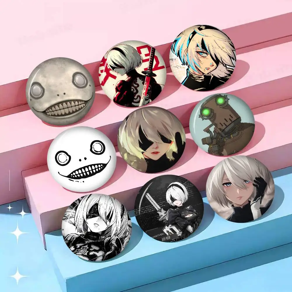 Anime-Spiel Nier Automata Kreative Anime-Anstecknadeln aus Weichblech mit Tiermotiven Brosche Revers-Rucksack-Abzeichen Zubehör Pin