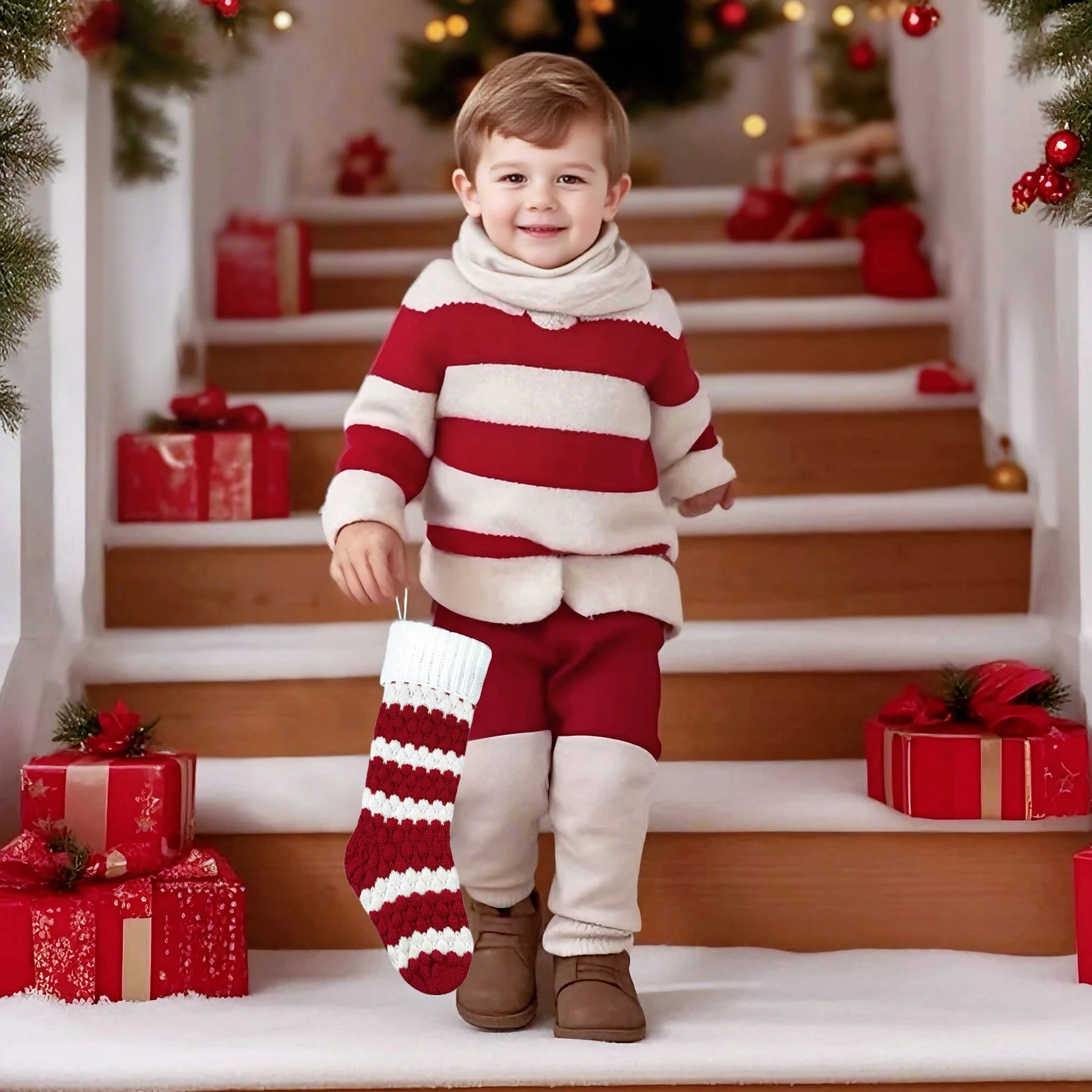 Christmas Stockings Contrast C - Christmas Stocking Hanging review and price