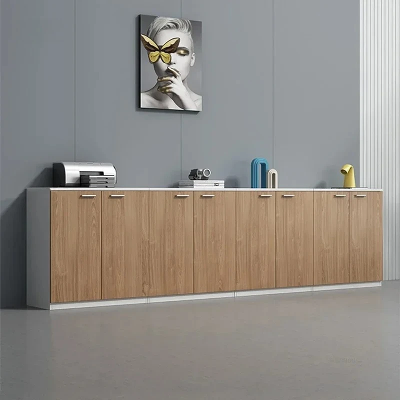 

Скандинавский деревянный шкаф для зоны ресепшн, многоуровневый шкаф для хранения документов, простые креативные картотечные шкафы для компании K